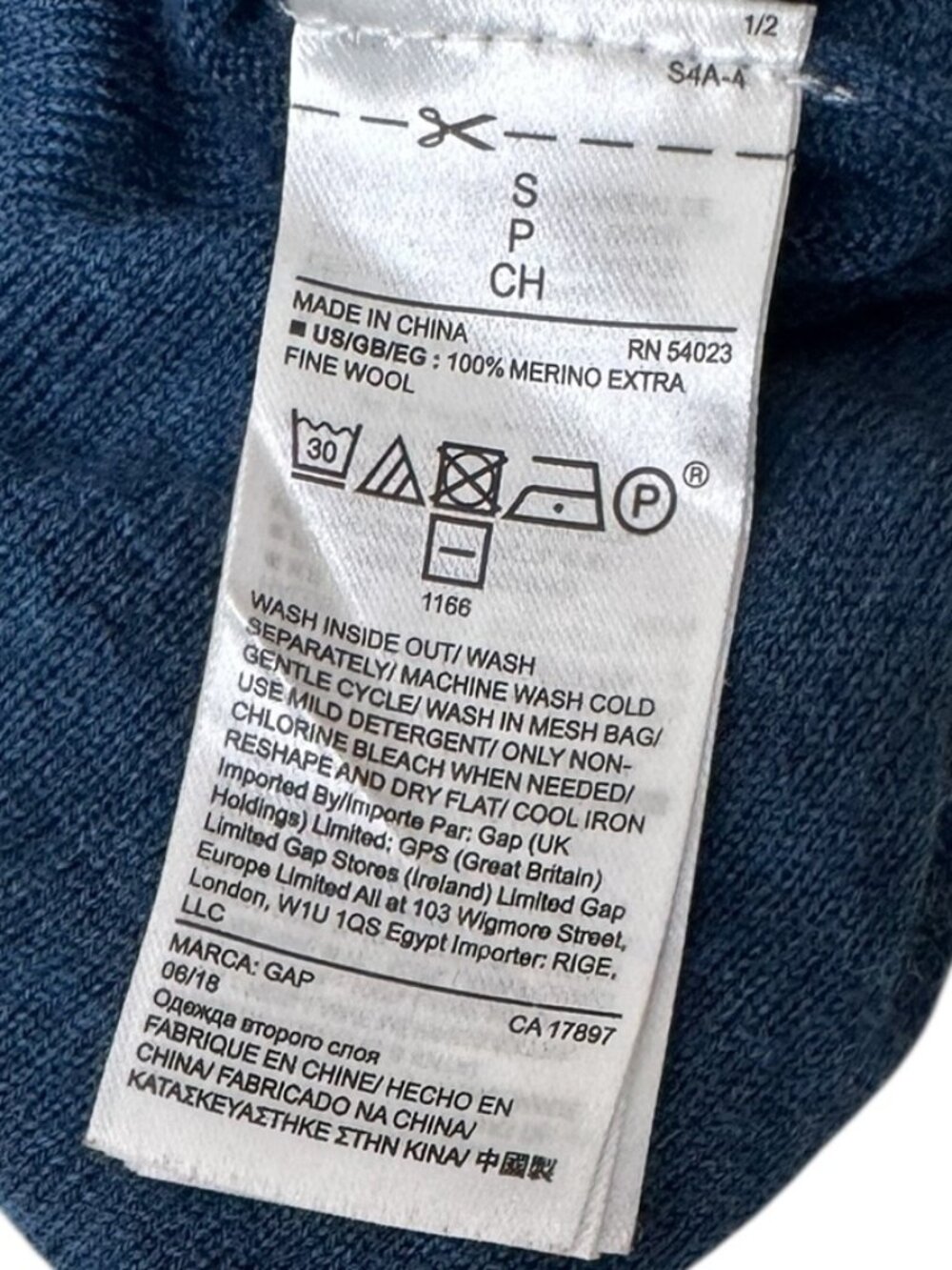 Gap Extra Fine Merino Wool Turtleneck Sweater Size S - Picture 5 of 6